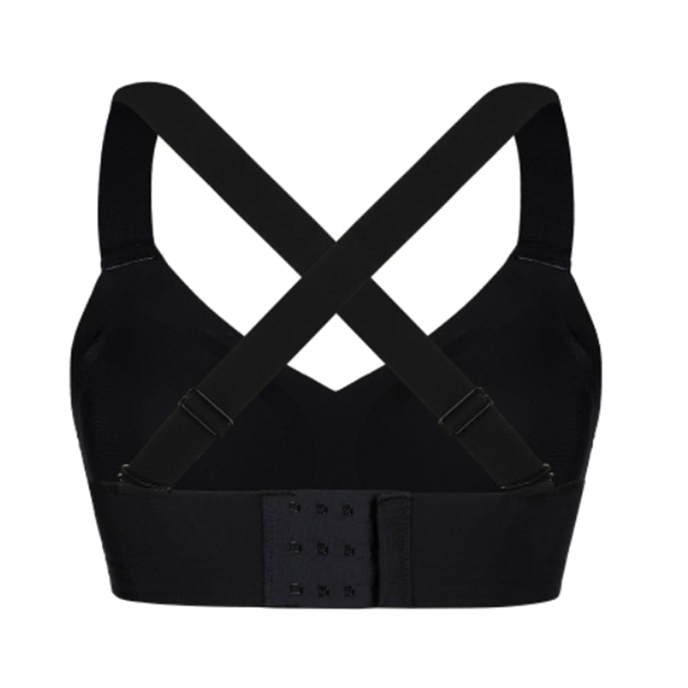 Soutien-gorge gainant noir sans coutures en gros avec coussinets amovibles et ajustement serré