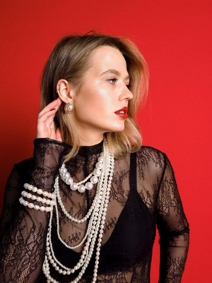 mehrreihige Perlenkette