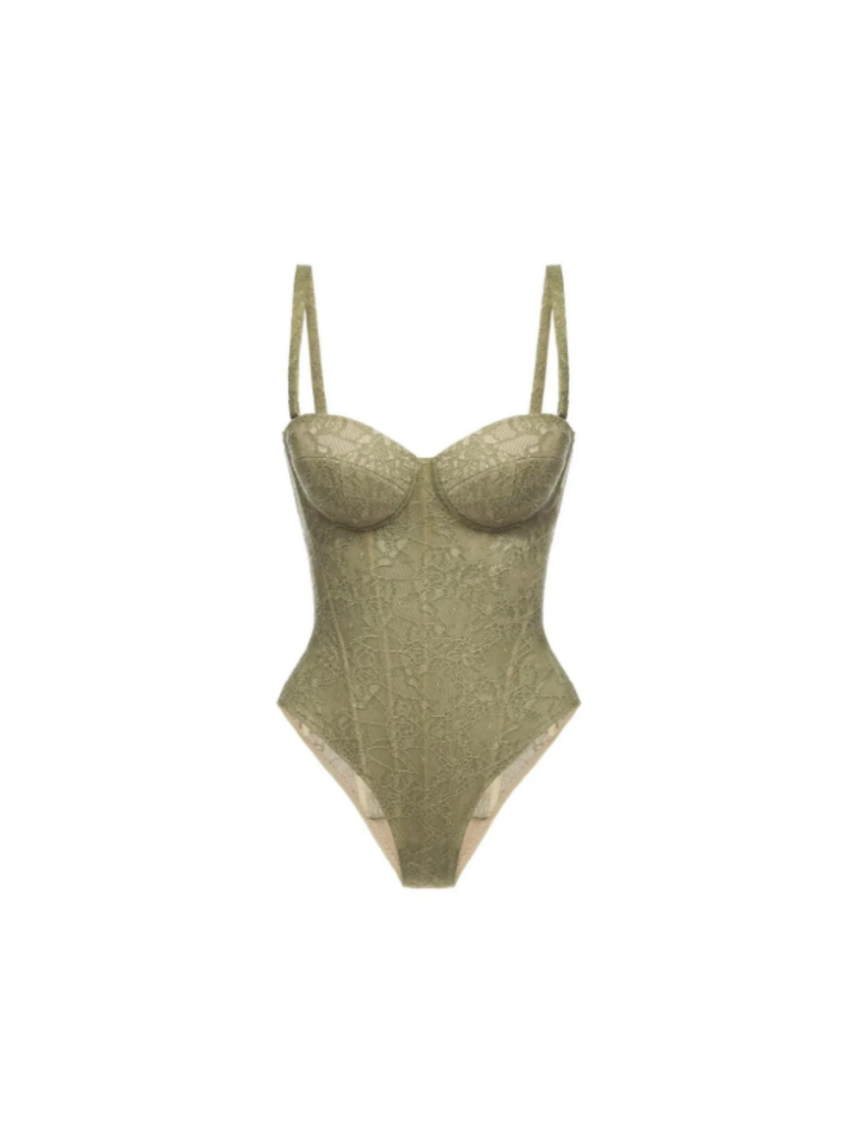 The Power Curve Corset – Limited Moss Green Edition