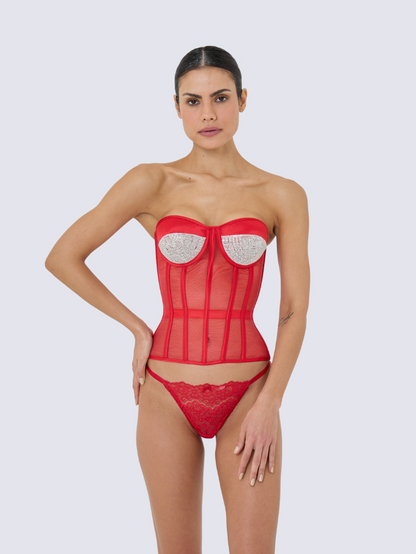 Korsett Versuchung Strass