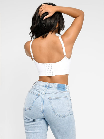 Großhandel Nahtlose Brust Unterstützung Zurück Fett Reduktion Innen BH Mit Herausnehmbaren cups