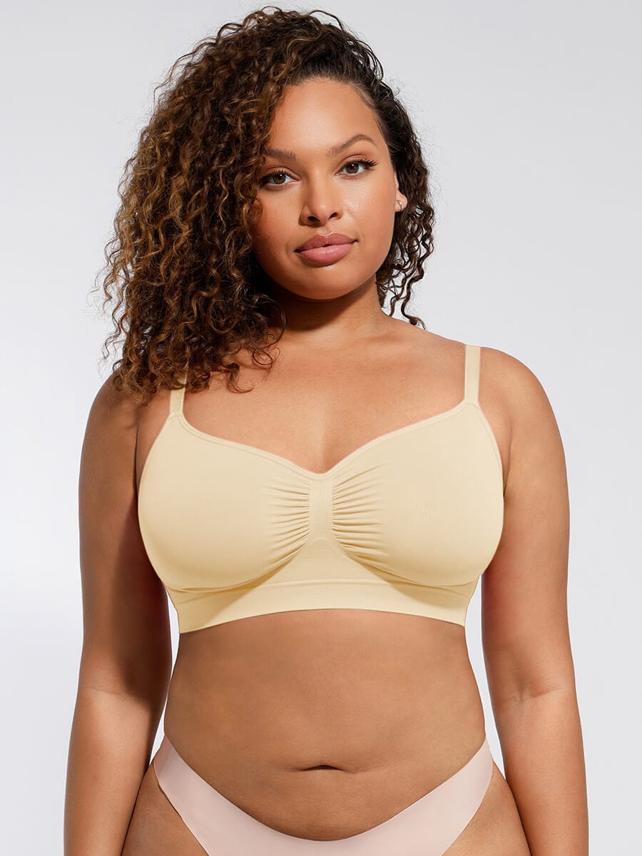 Wireless Supportive Shaping Bra with Adjustable Straps