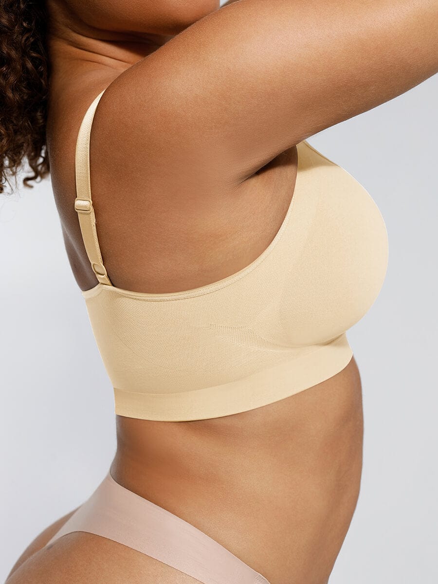 Wireless Supportive Shaping Bra with Adjustable Straps