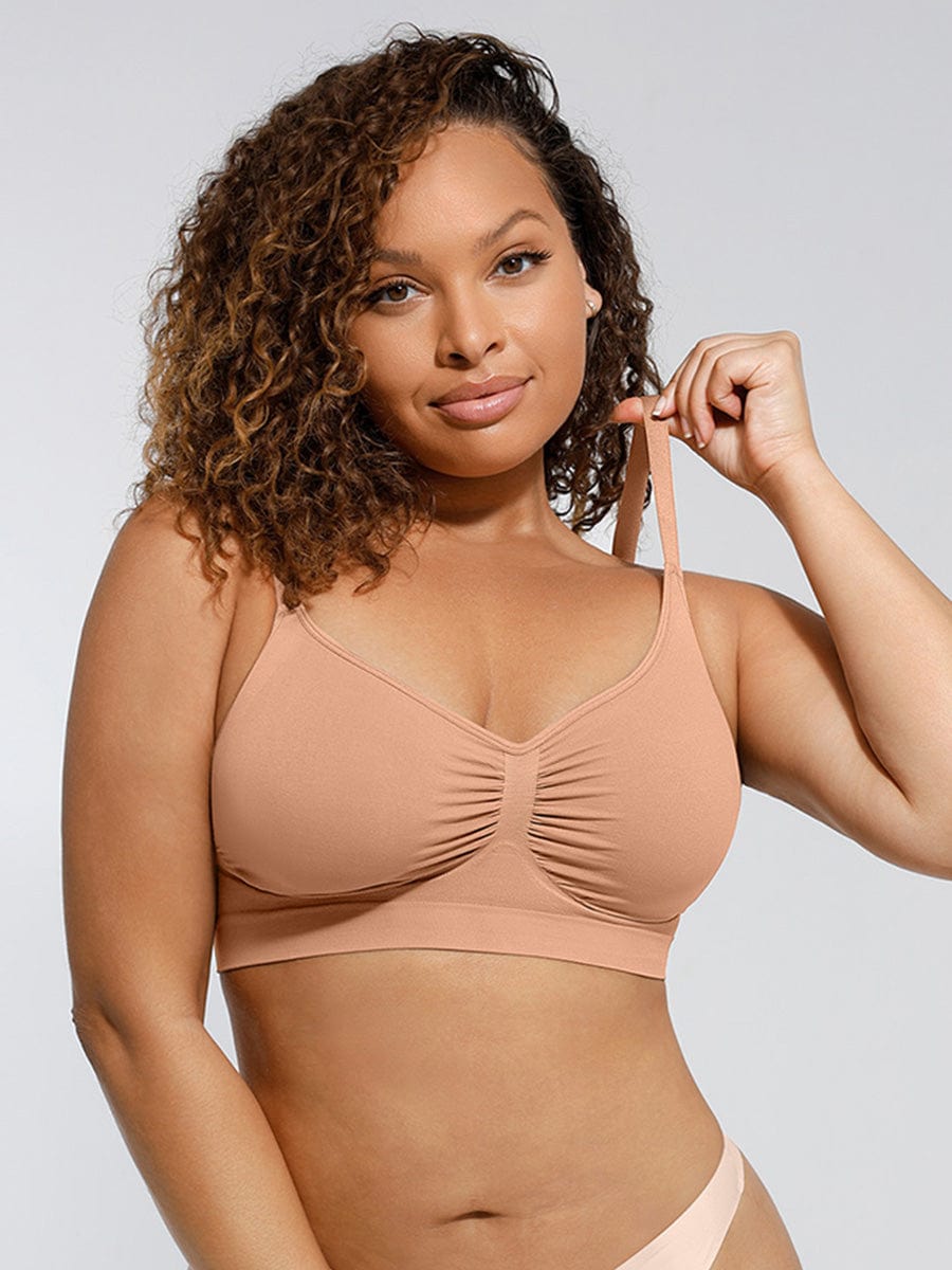 Wireless Supportive Shaping Bra with Adjustable Straps