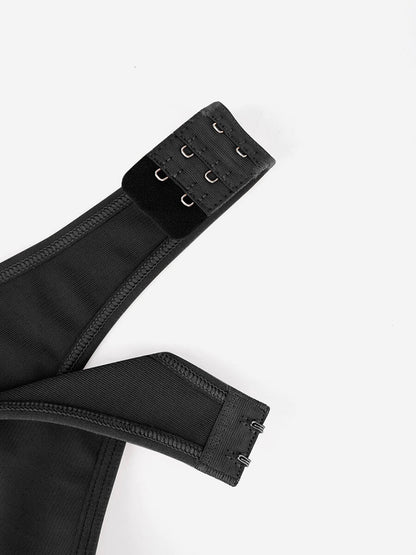 Soutien-gorge post-opératoire ajustable à fermeture frontale avec triple crochets