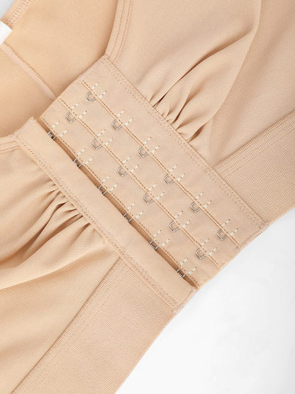 Soutien-gorge post-opératoire ajustable à fermeture frontale avec triple crochets