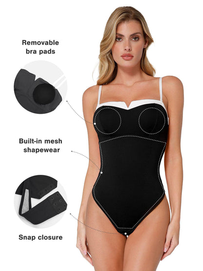 The Shapewear Bodysuit with Contrast Trim