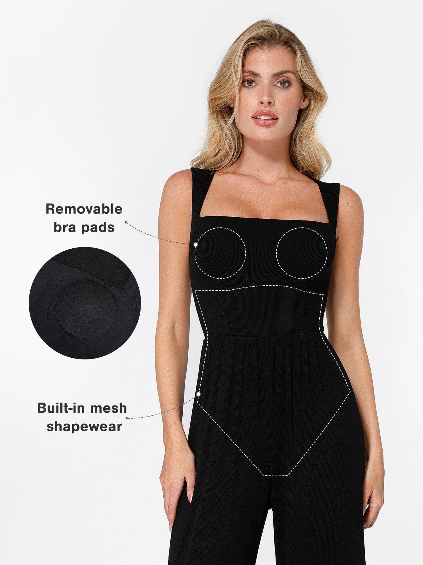 The Shapewear Jumpsuit with Adjustable Trouser Legs