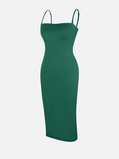 Bluetag Cooling Built-In Shapewear Tube Maxi Dress Or Shrug