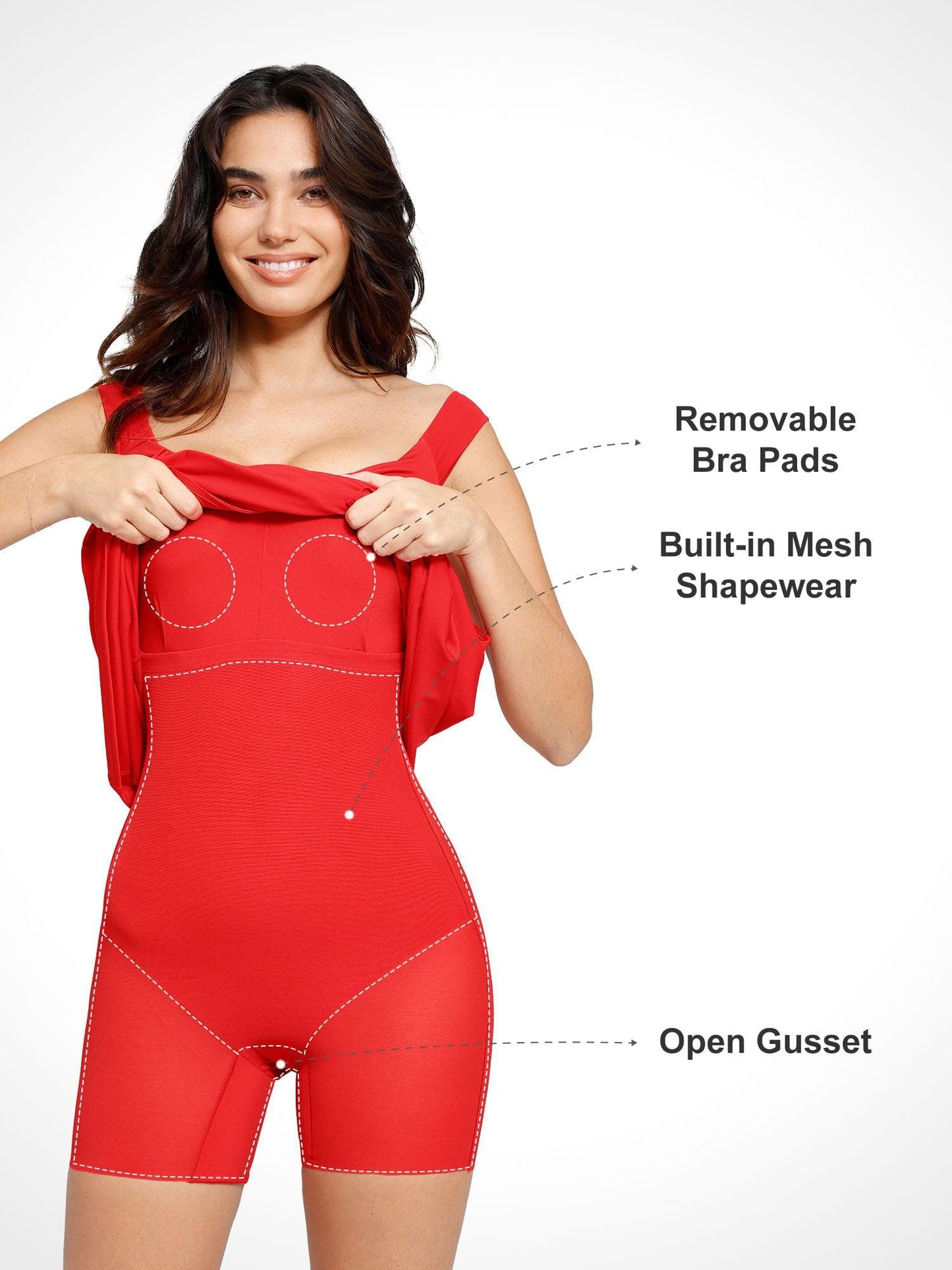 Built-in Shapewear Backless Dress or Jumpsuit