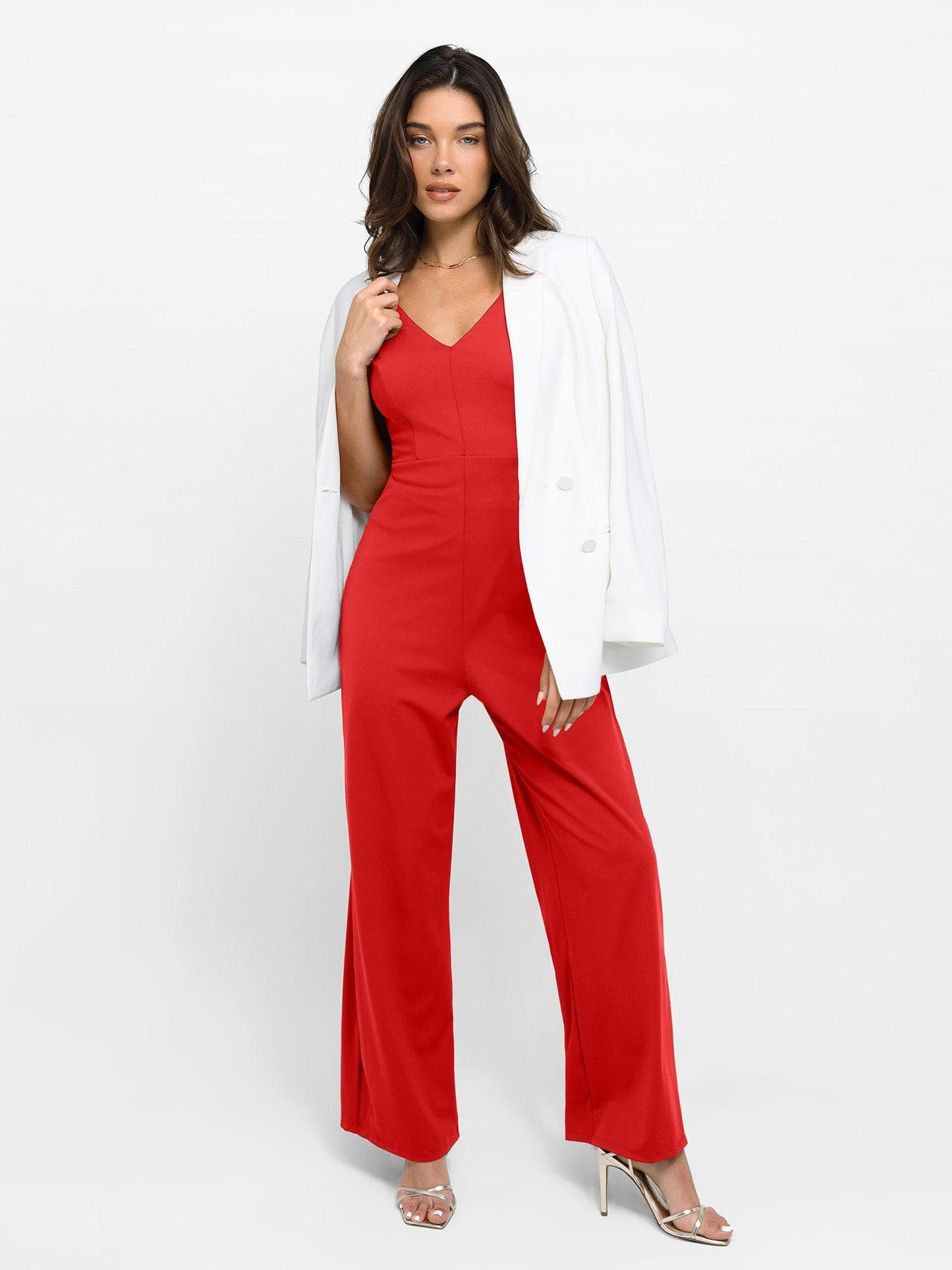 Built-in Shapewear Backless Dress or Jumpsuit