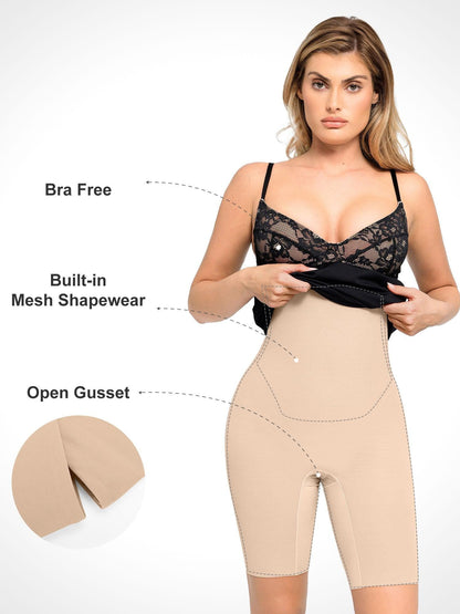 Das Shapewear Kleid Korsett Stil Spitze Midi