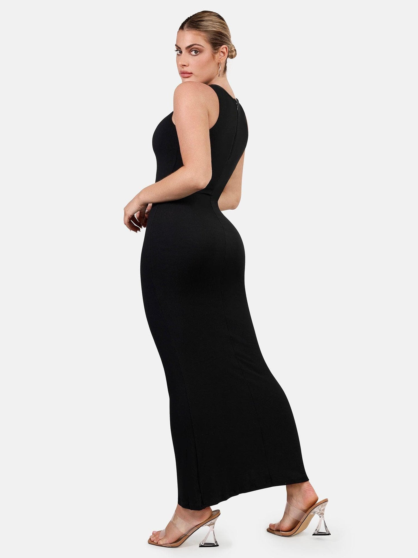 The Shapewear Dress Crew Neck Sleeveless Maxi