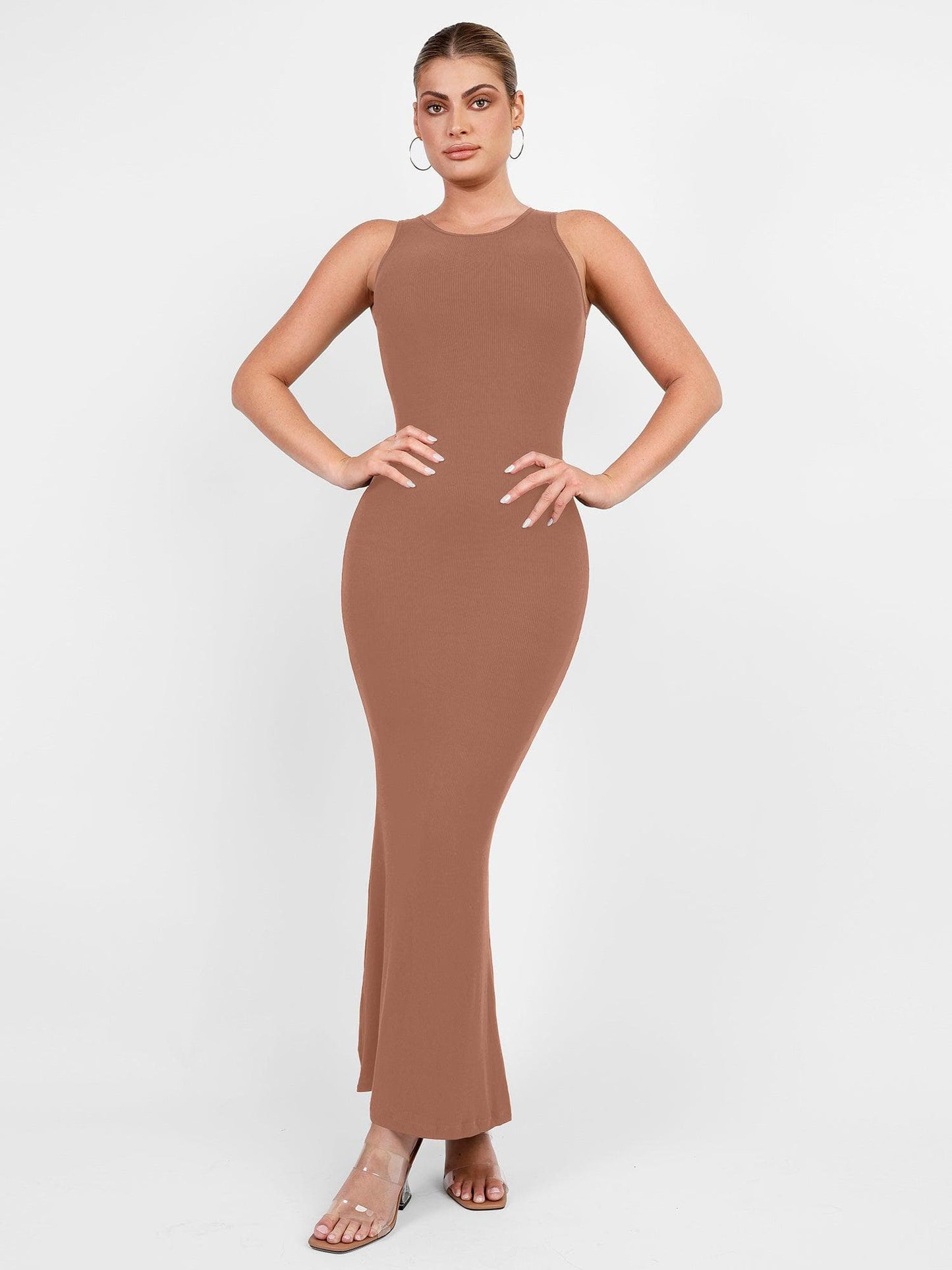 The Shapewear Dress Crew Neck Sleeveless Maxi