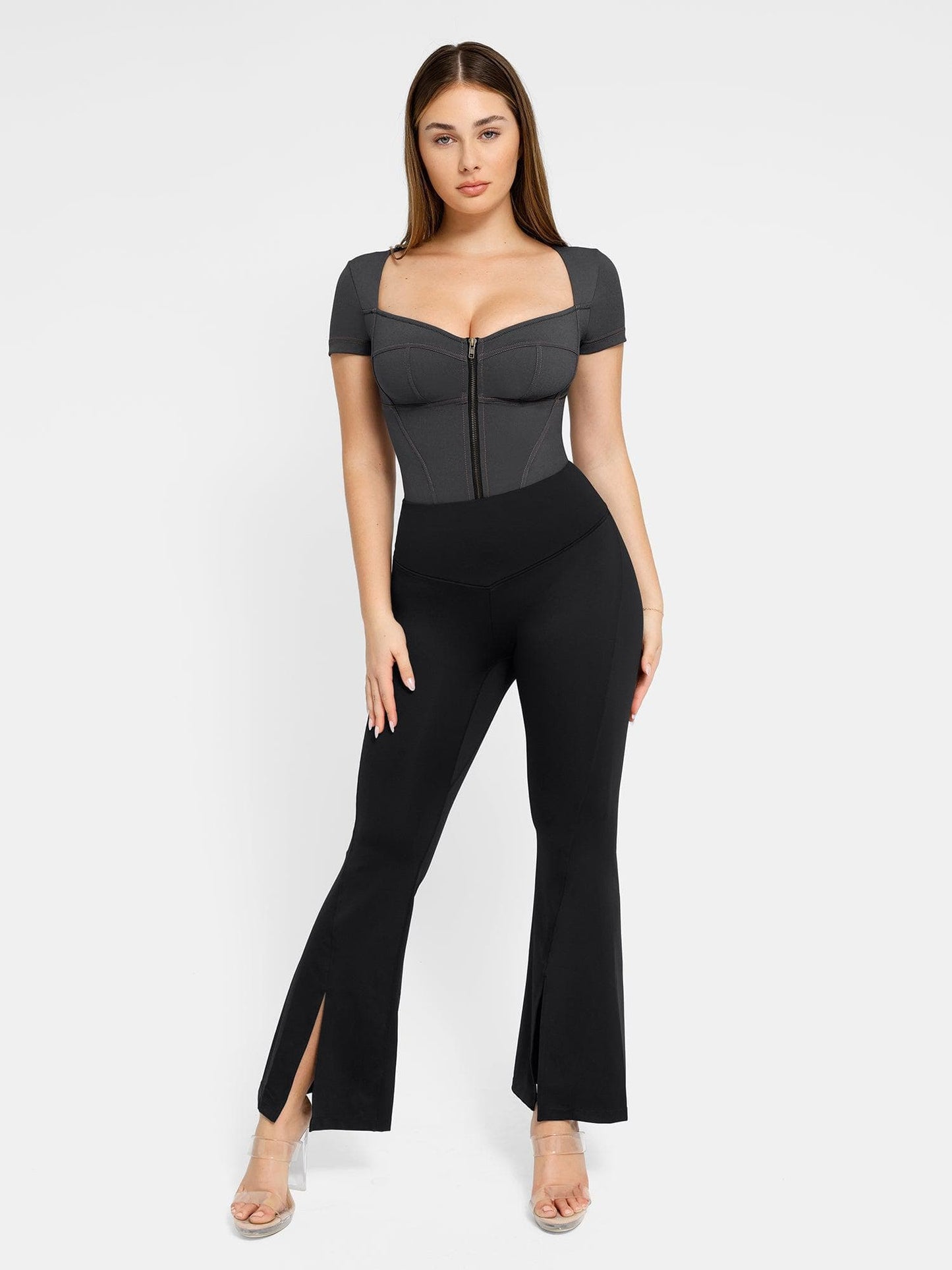 Built-In Shapewear Denim Bodysuit Or Dress Or Jumpsuit