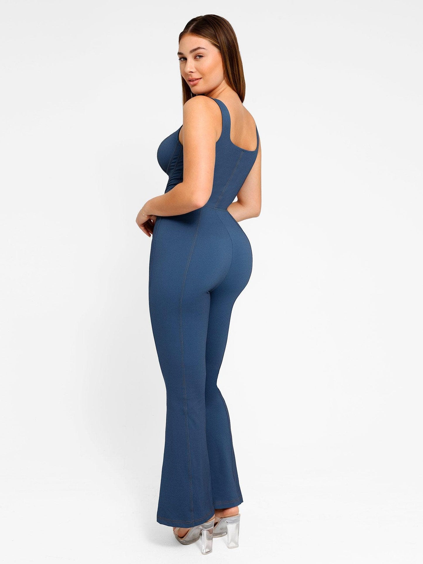 Built-In Shapewear Denim Bodysuit Or Dress Or Jumpsuit