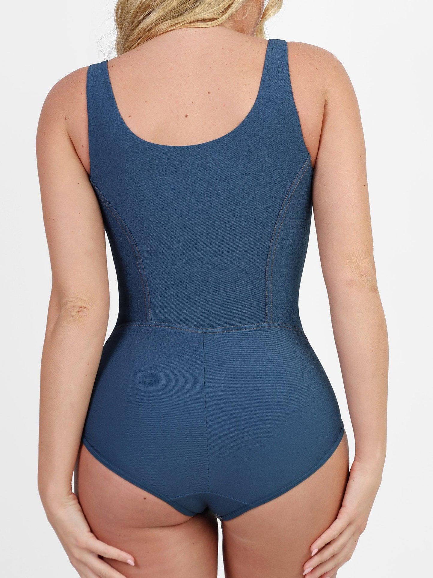 Built-In Shapewear Denim Bodysuit Or Dress Or Jumpsuit