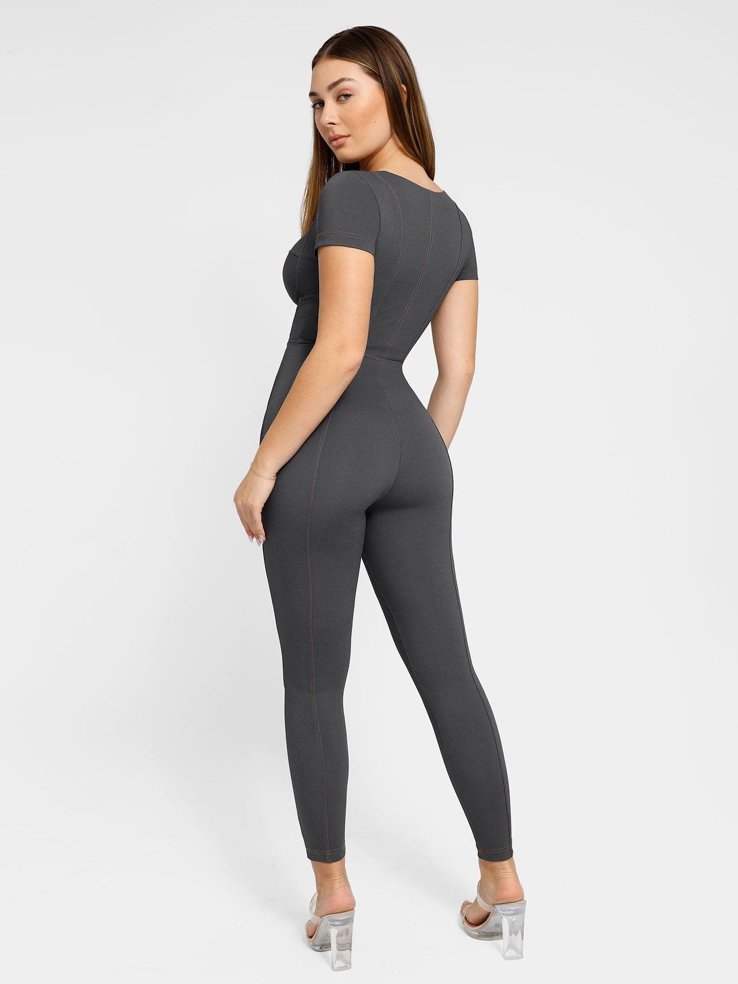 Built-In Shapewear Denim Bodysuit Or Dress Or Jumpsuit