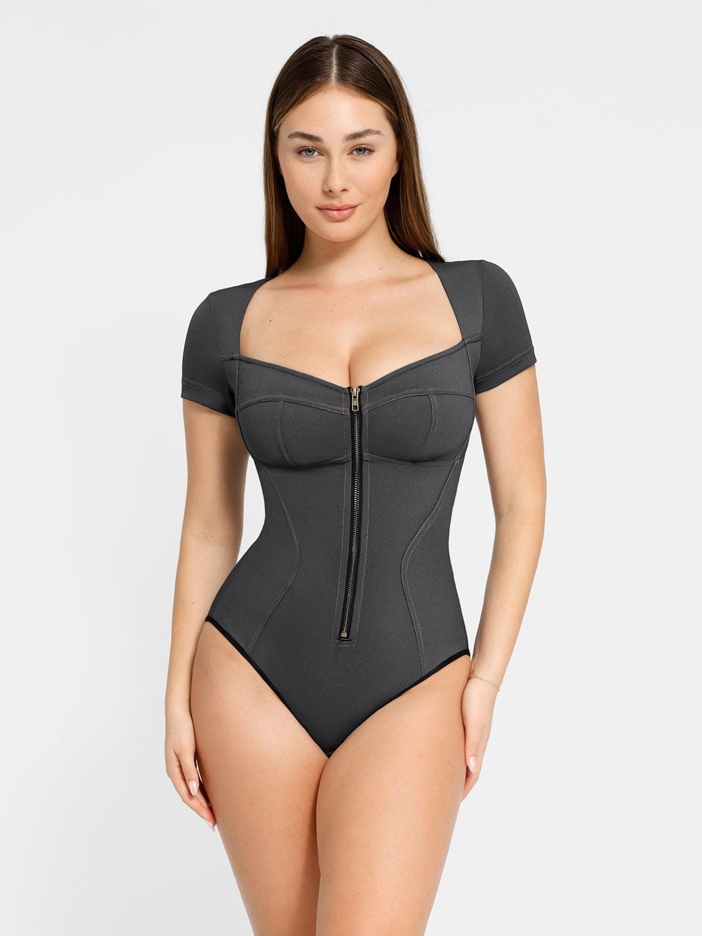 Built-In Shapewear Denim Bodysuit Or Dress Or Jumpsuit