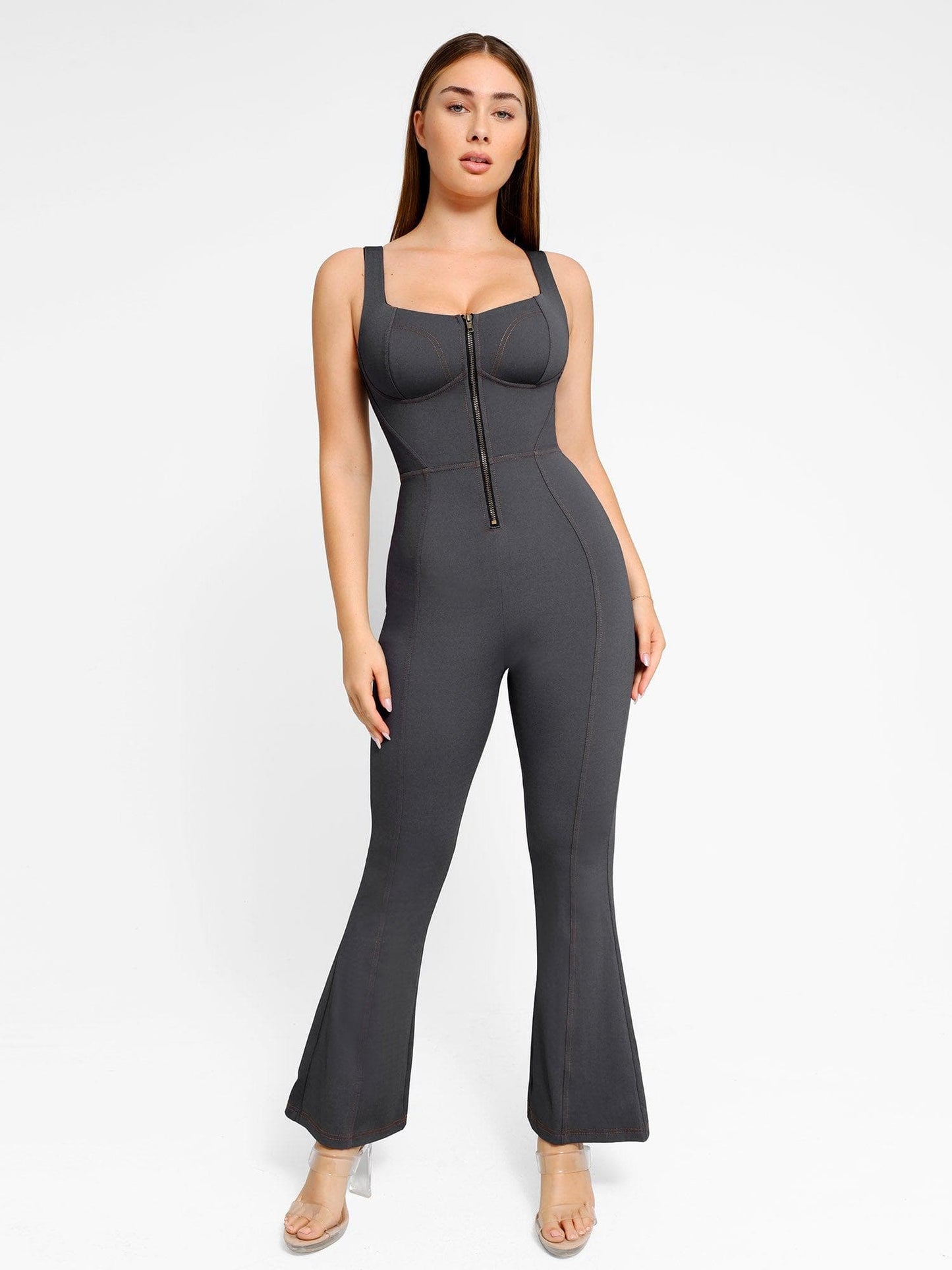 Built-In Shapewear Denim Bodysuit Or Dress Or Jumpsuit