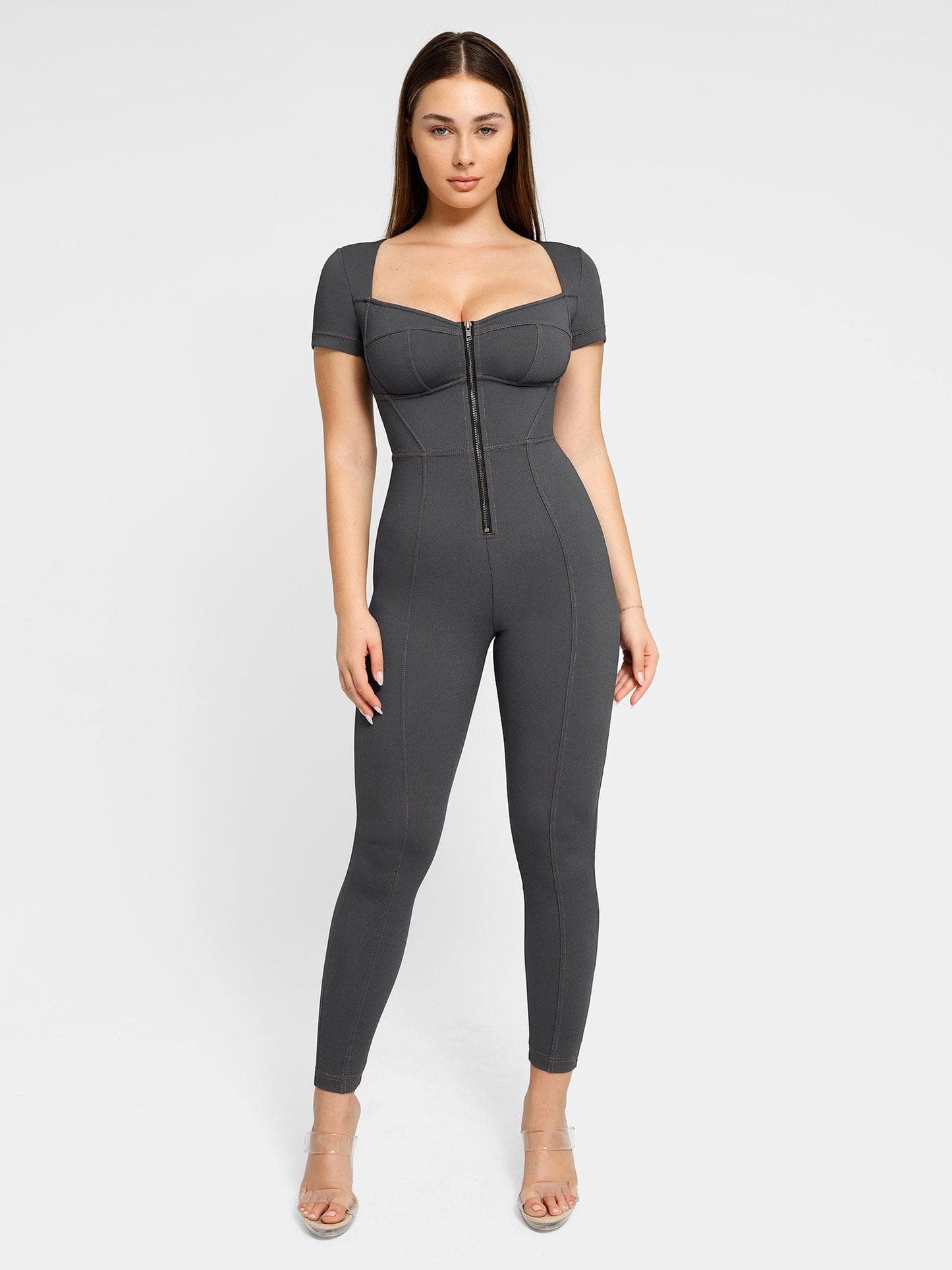 Built-In Shapewear Denim Bodysuit Or Dress Or Jumpsuit