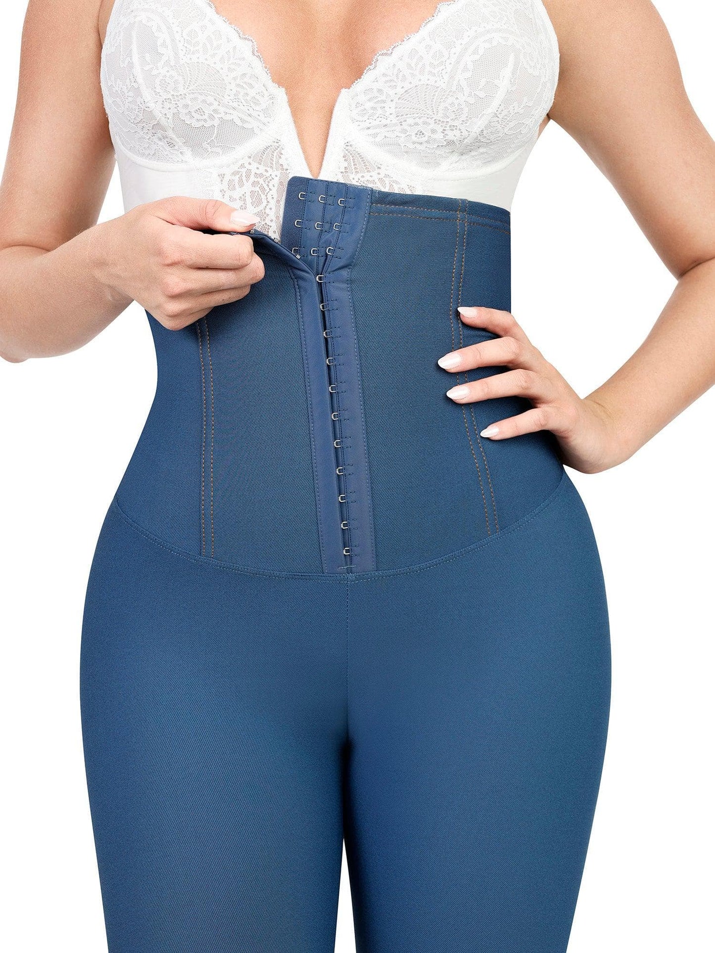 Built-In Shapewear Denim Bodysuit Or Romper Or Dresses