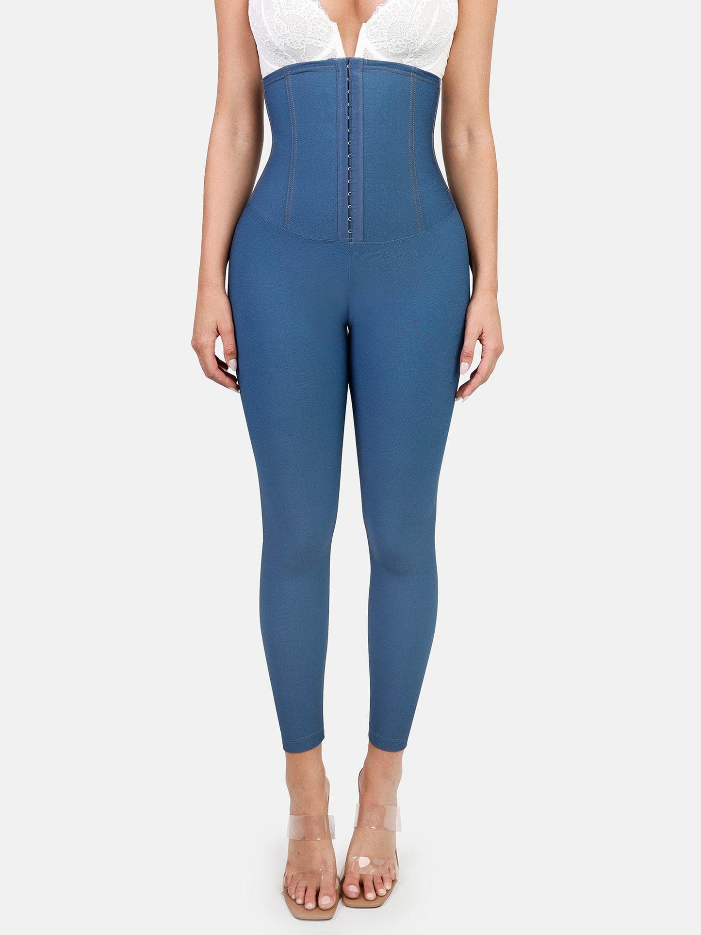 Built-In Shapewear Denim Bodysuit Or Romper Or Dresses