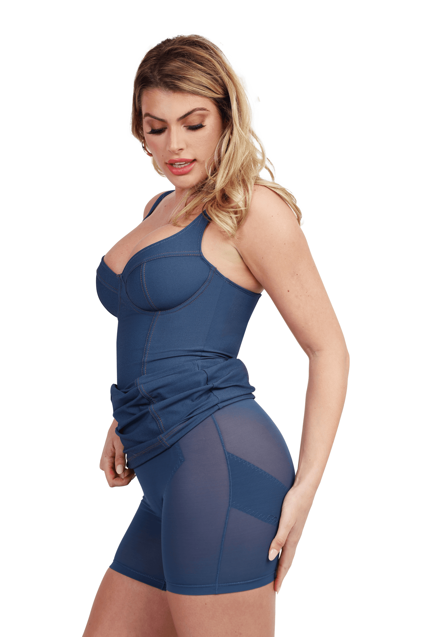 The Shapewear Dress Denim Bustier