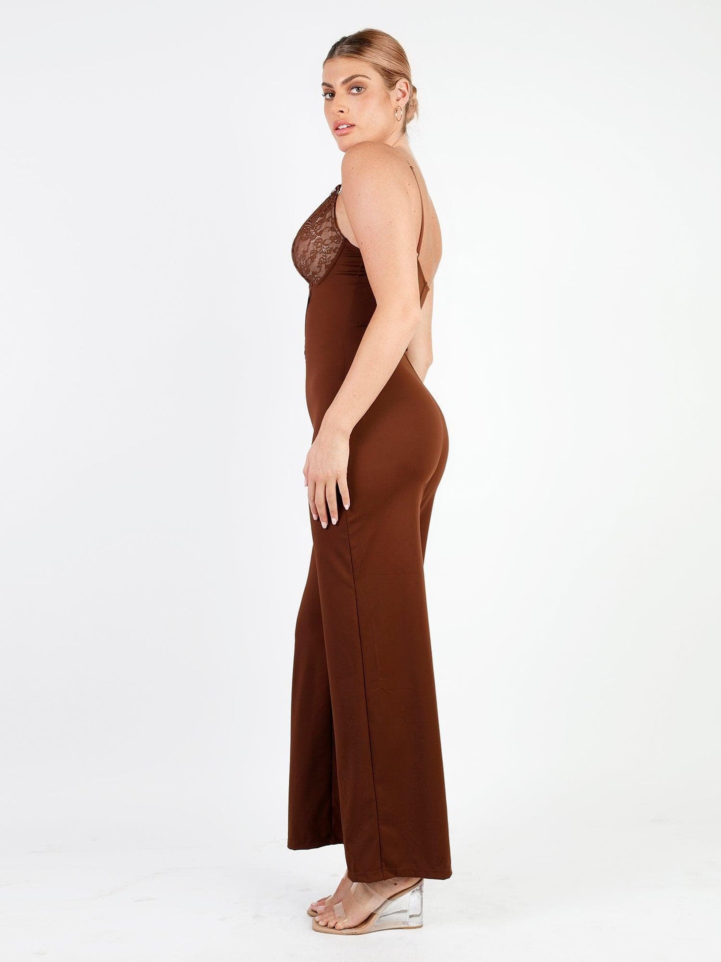 Built-In Shapewear Lace Bodysuit Or Jumpsuit Or Dress