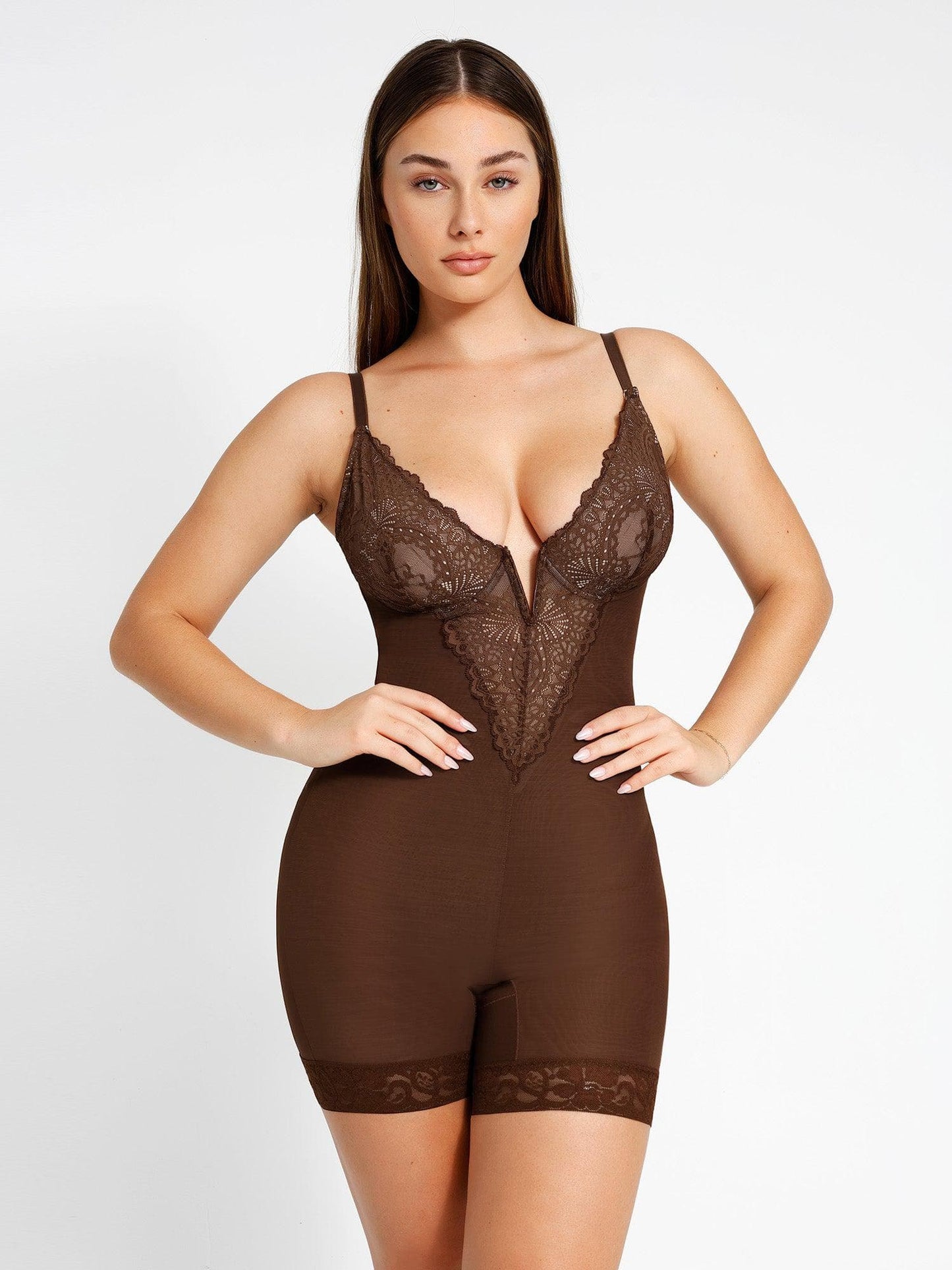 Built-In Shapewear Lace Bodysuit Or Jumpsuit Or Dress