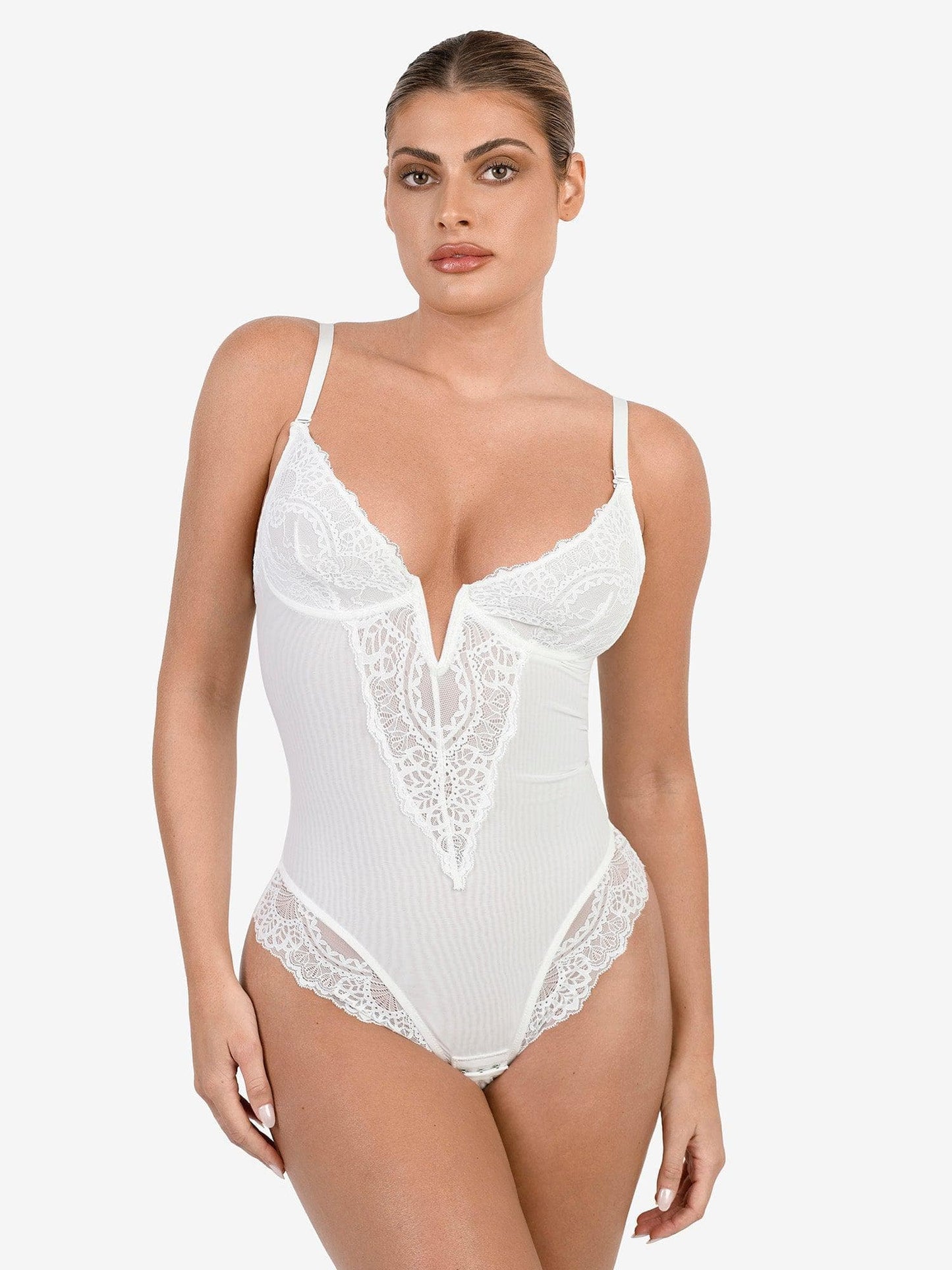 Built-In Shapewear Lace Bodysuit Or Jumpsuit Or Dress