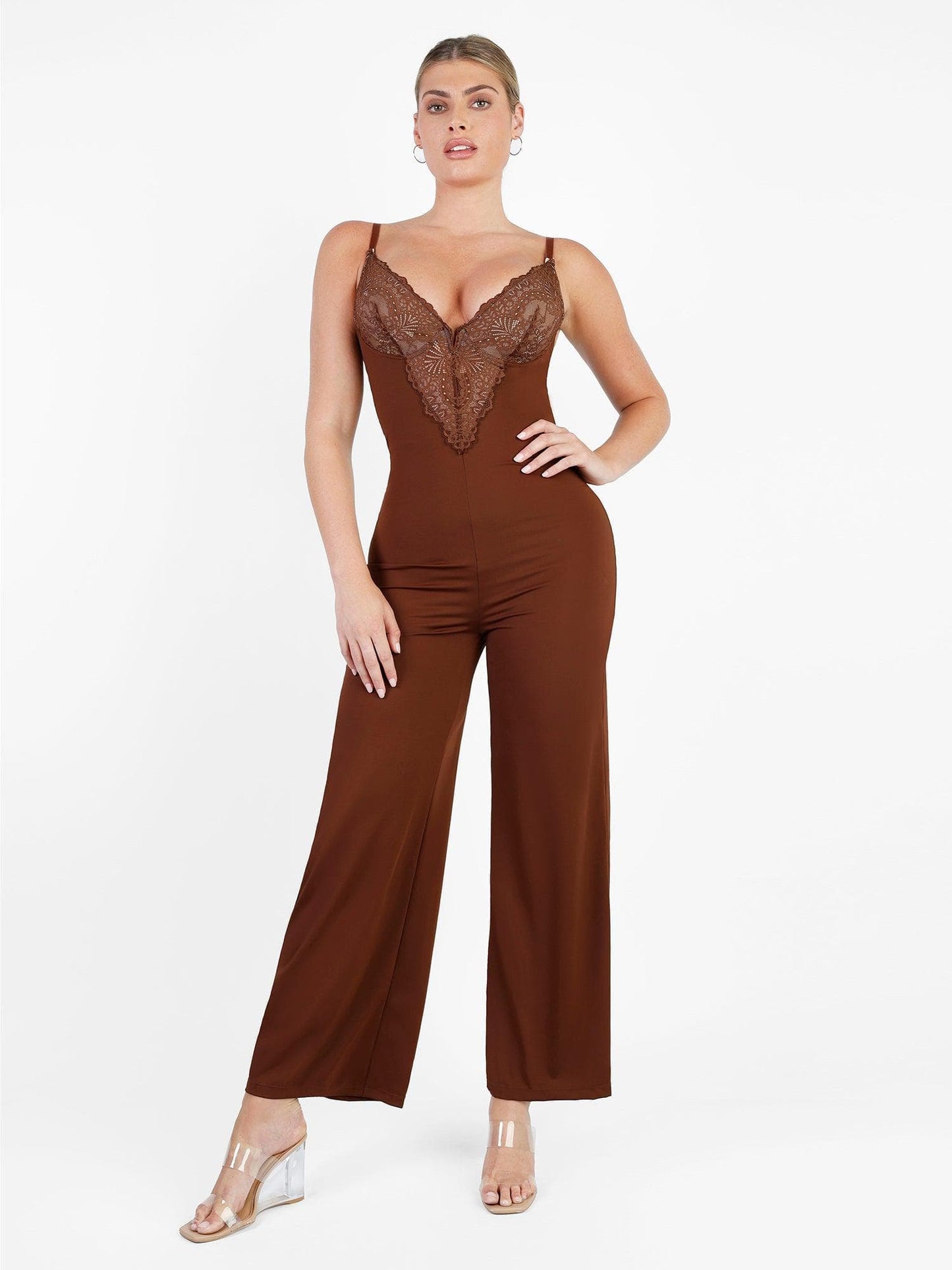 Built-In Shapewear Lace Bodysuit Or Jumpsuit Or Dress