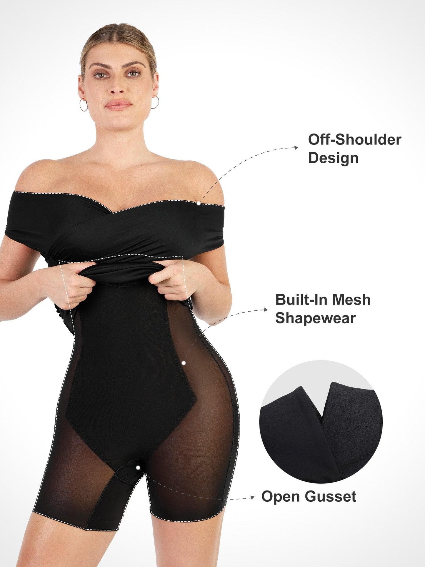 The Shapewear Dresses Off Shoulder