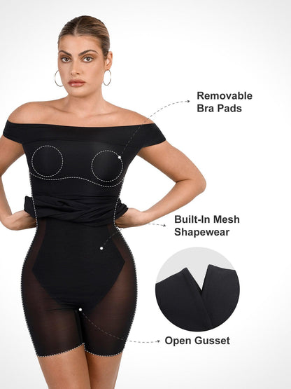 The Shapewear Dresses Off Shoulder