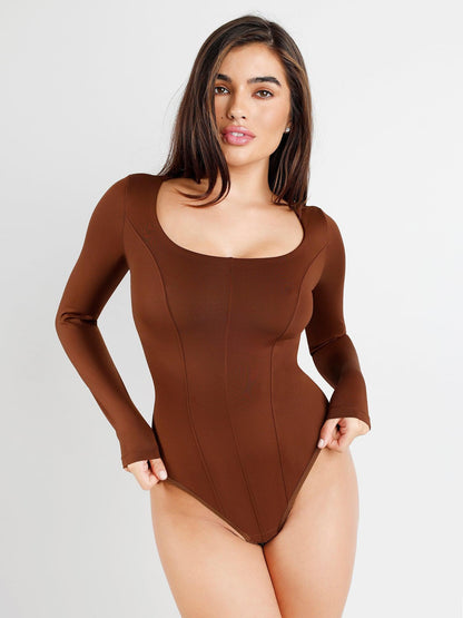 The Shapewear Bodysuit Long Sleeve Thong