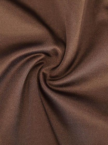 Der Shapewear-Strampler Metallic Shiny Einteiler Mitte Oberschenkel