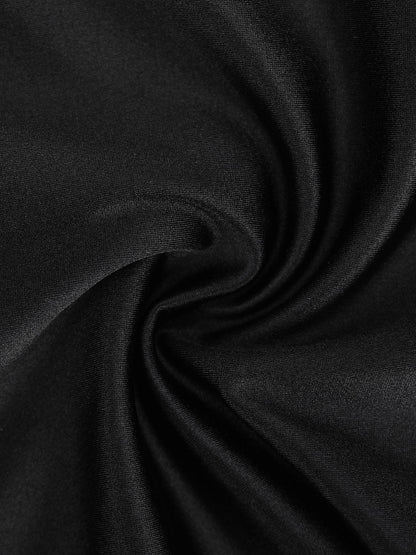 Der Shapewear-Strampler Metallic Shiny Einteiler Mitte Oberschenkel