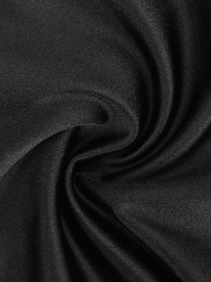 Der Shapewear-Jumpsuit Metallic Shiny Einteiler Breite Träger