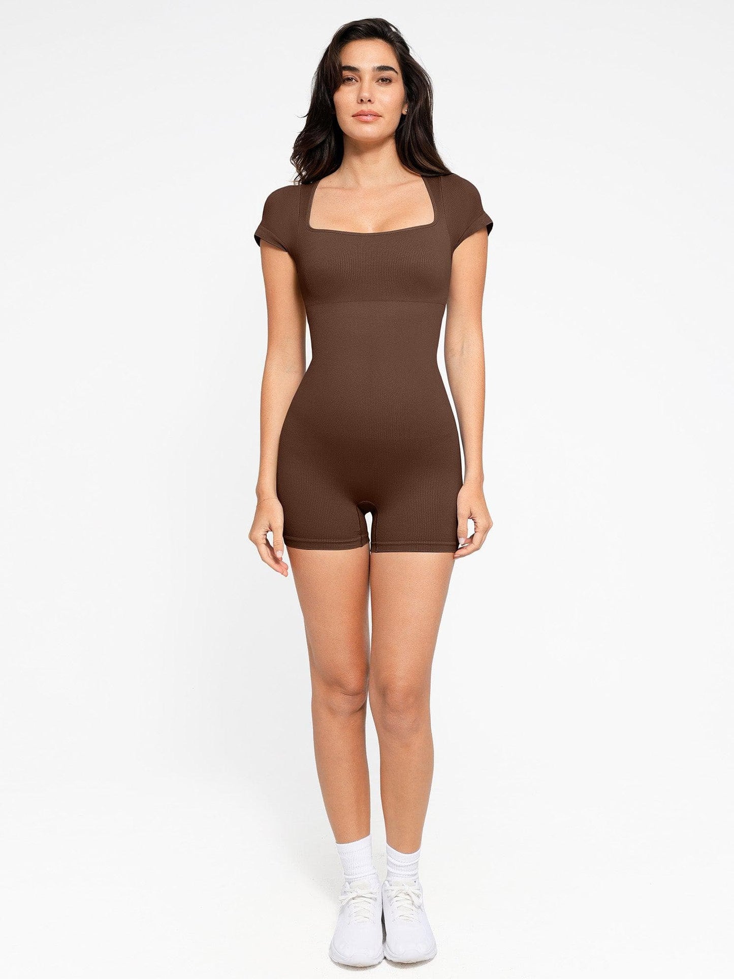 The Shapewear Romper Seamless Ribbed Sport