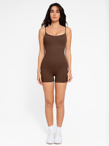 Das nahtlose gerippte Shapewear-Oberteil