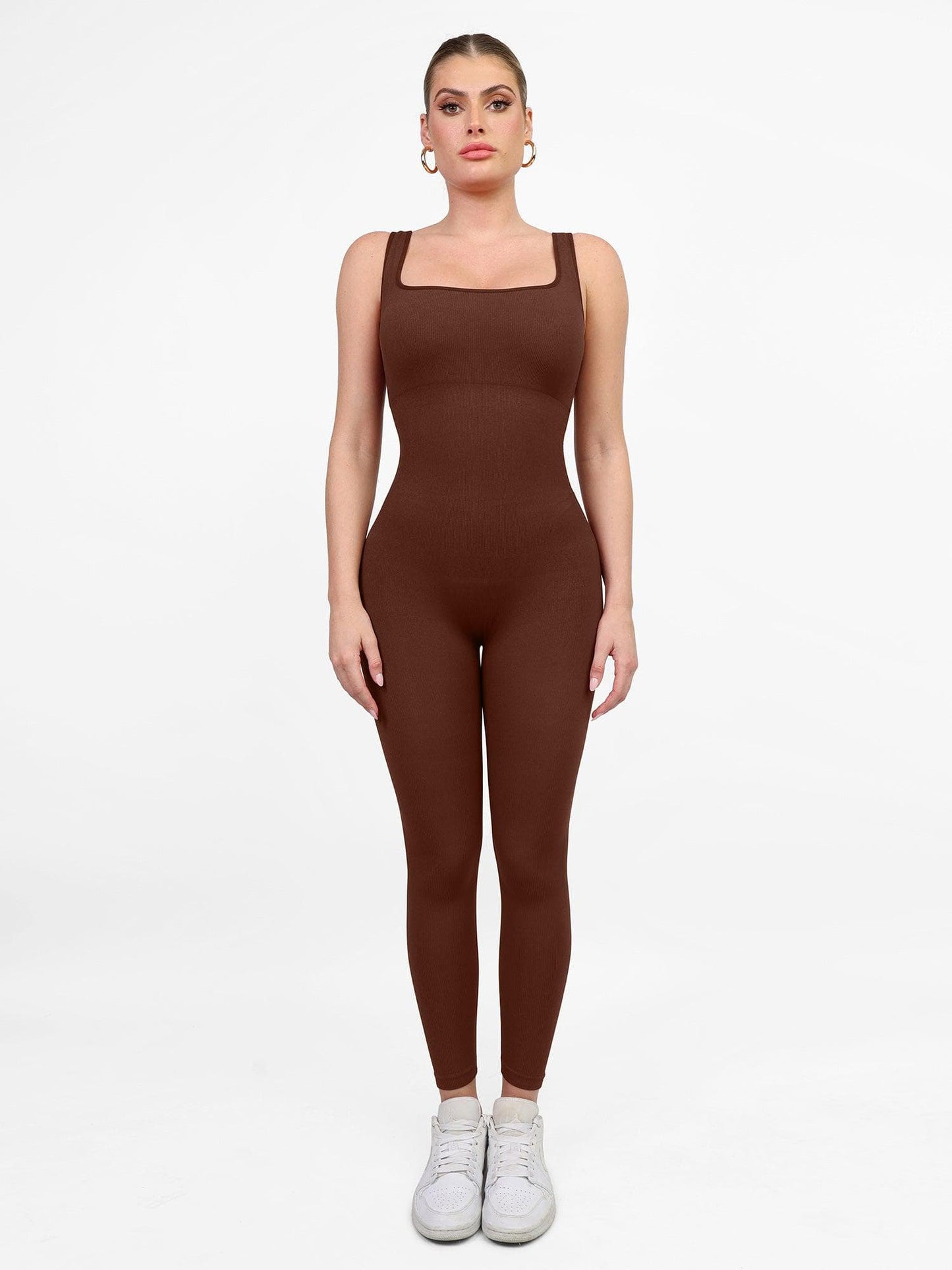 The Shapewear Jumpsuit Seamless Square Neck One Piece Sport