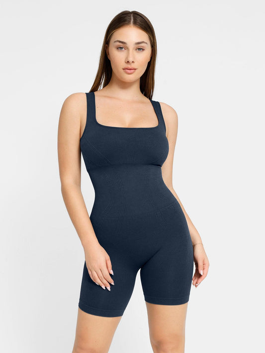 The Shapewear Romper Square Neck Sports Vest