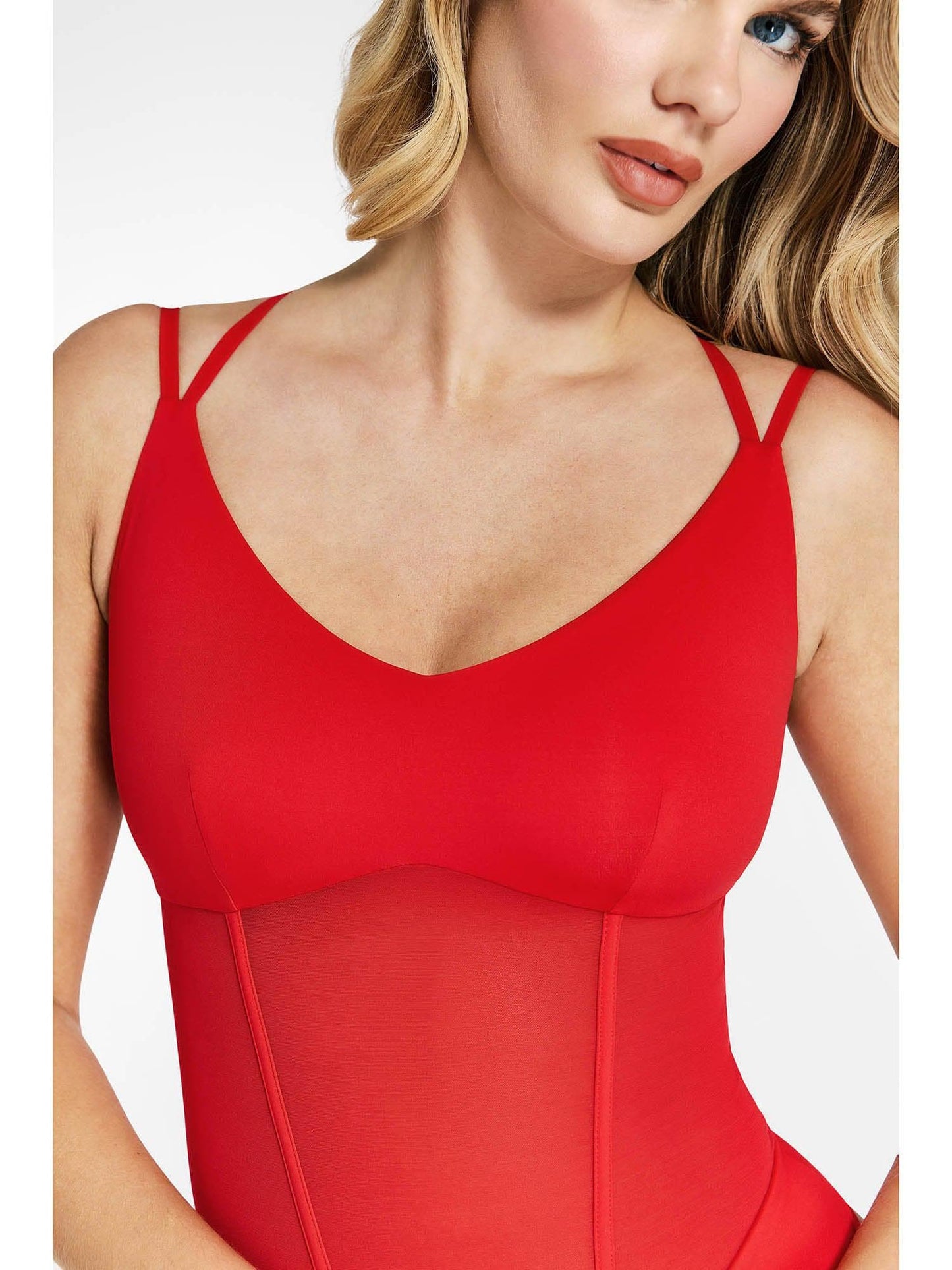 The Shapewear Bodysuit with Mesh Detail