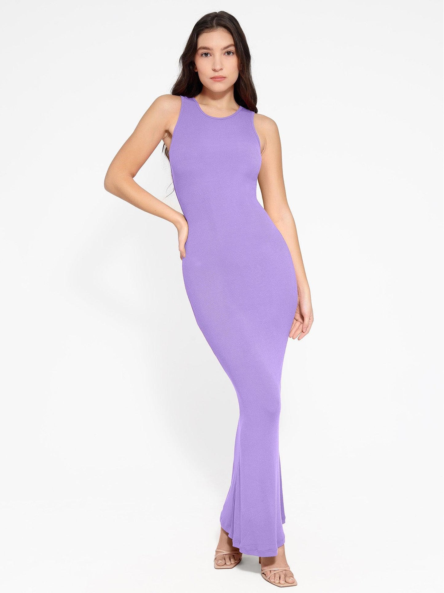 The Shapewear Dress Crew Neck Sleeveless Maxi