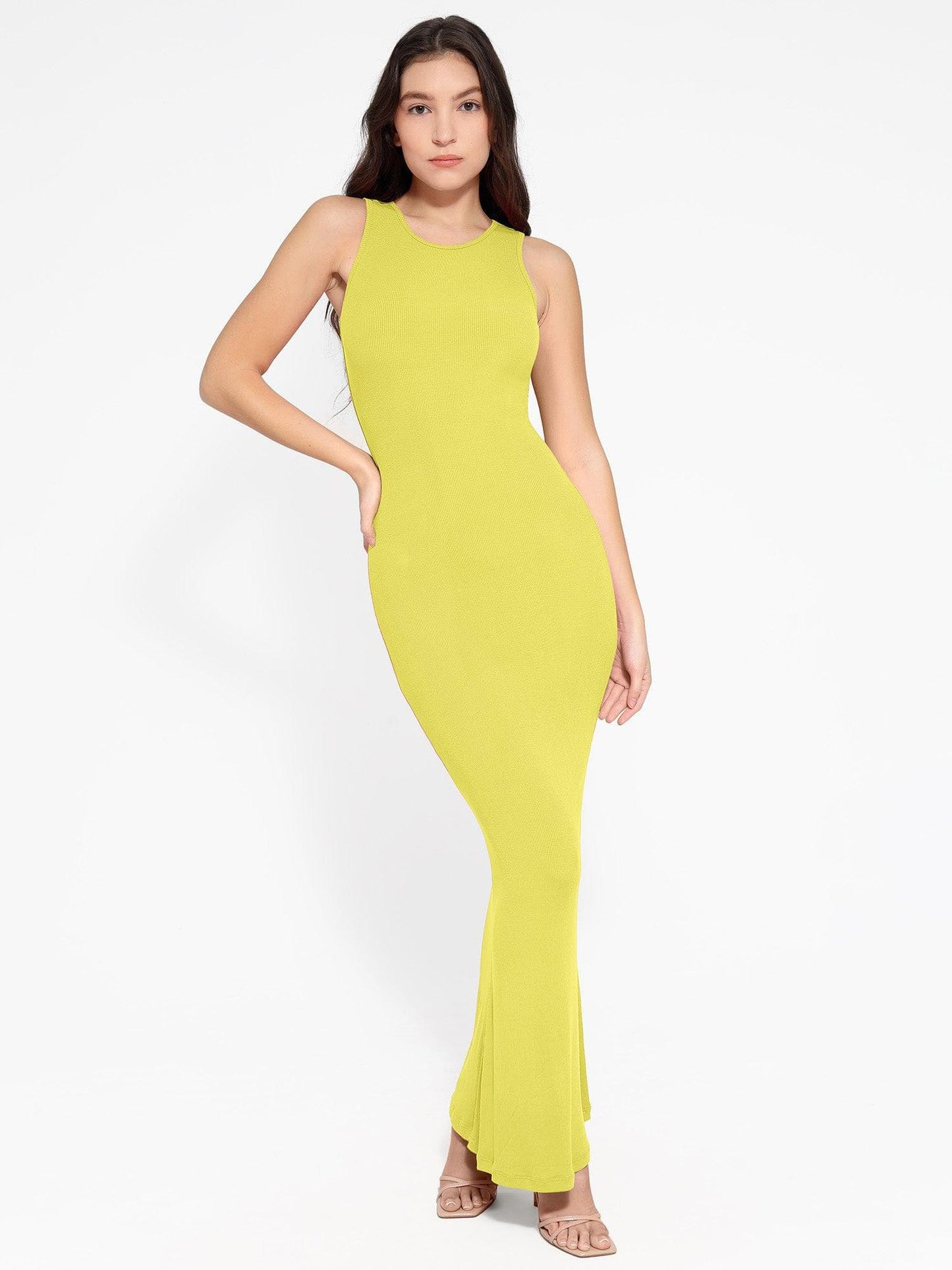 The Shapewear Dress Crew Neck Sleeveless Maxi