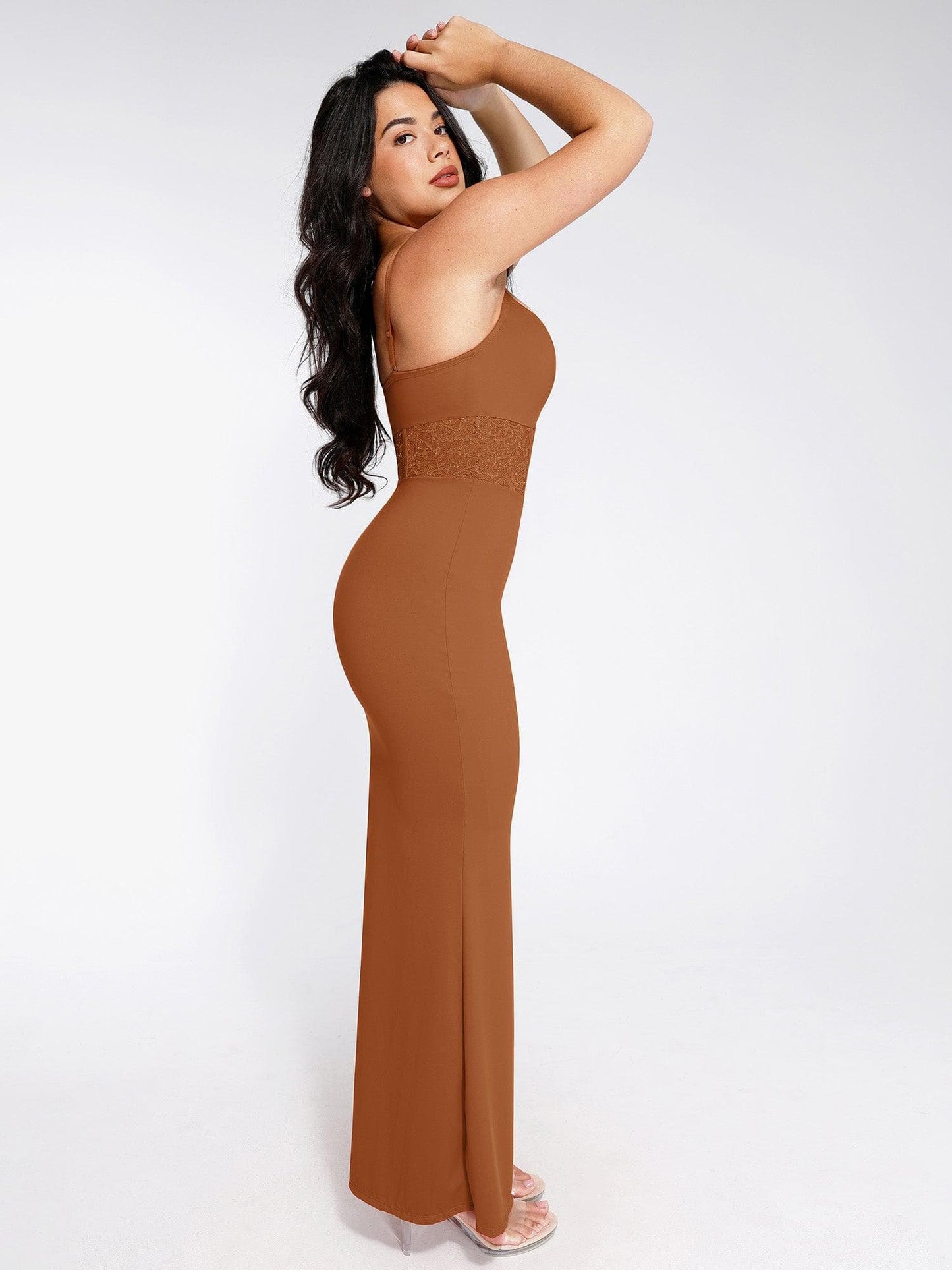 The Shapewear Dress Mermaid Hem Lace Slip Maxi