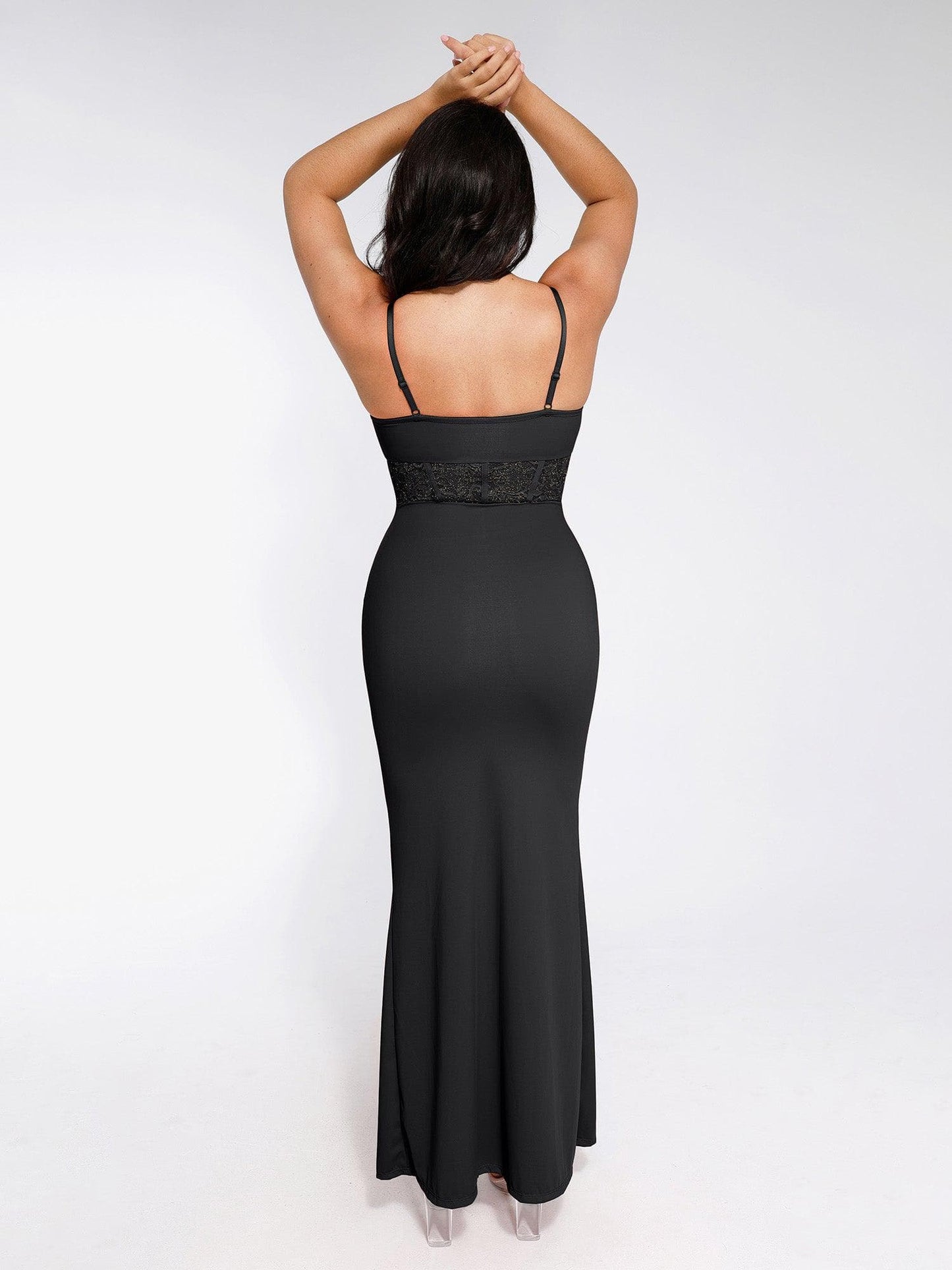 The Shapewear Dress Mermaid Hem Lace Slip Maxi