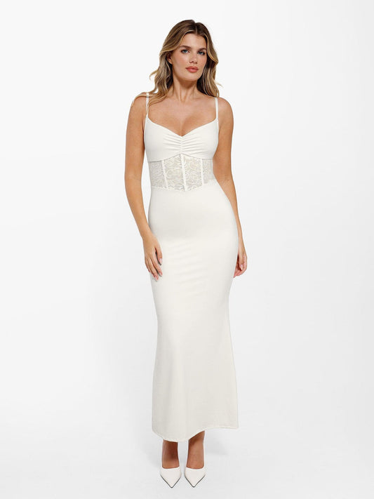 The Shapewear Dress Mermaid Hem Lace Slip Maxi