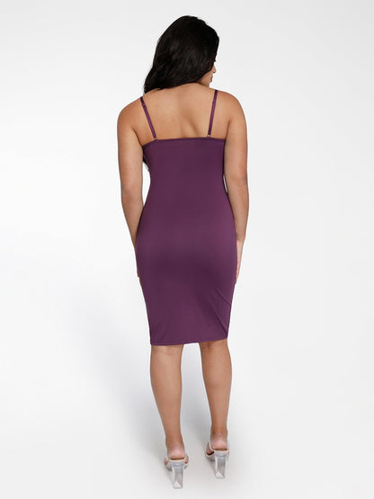 The Shapewear Dress Midi with Mesh Detail