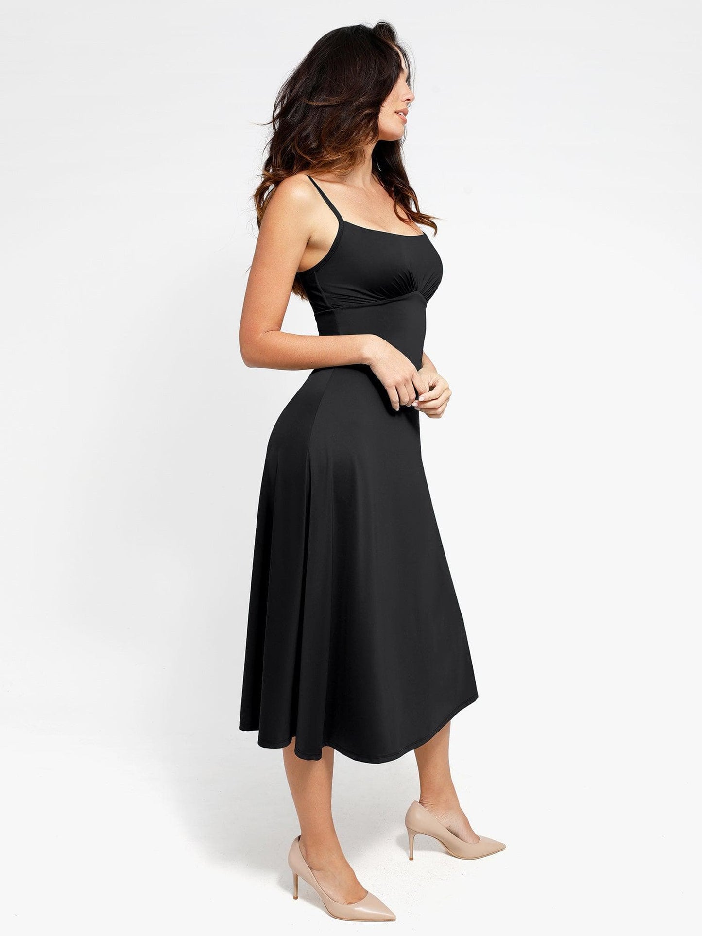 Die Shapewear Kleider A-Linie Midi